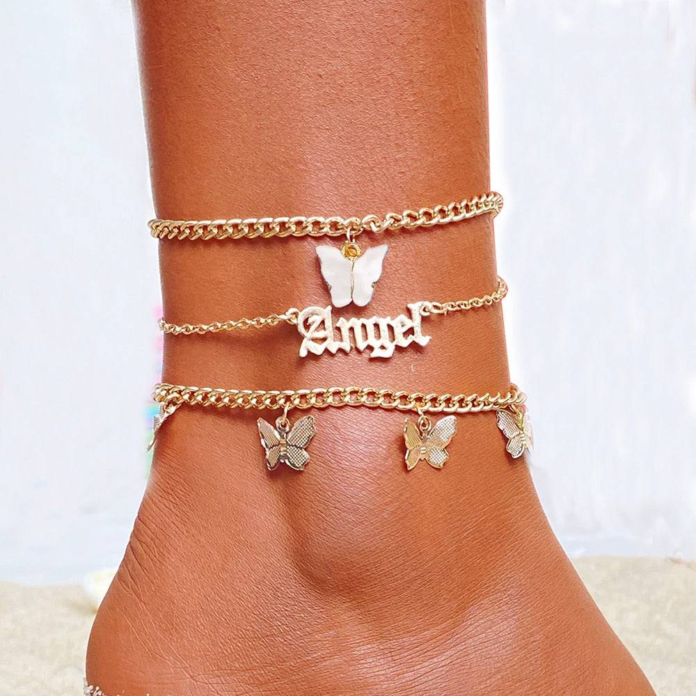 FNIO Bohemia Chain Anklets: 2023 Summer Foot Accessories - Quid Mart