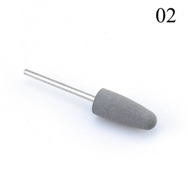 1pcs Silicone Nail Drill Milling Cutter Drill Bits Files Burr Buffer for Electric Machine Nail Art Grinder Cuticle Cutter Tools - Quid Mart