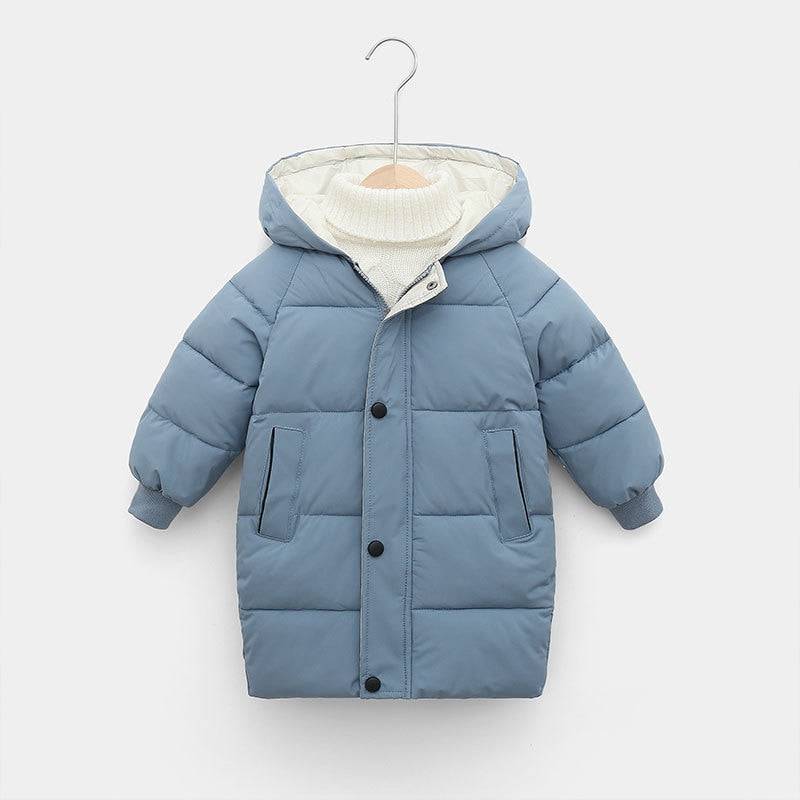 Warm Kids Cotton-Padded Parka, Long Jackets - Quid Mart
