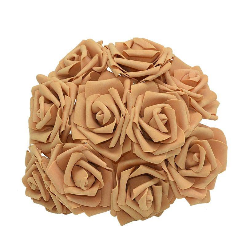 10/20/30Pcs 8cm Artificial PE Foam Rose Flowers Bridal Bouquets For Wedding Table Home Party Decorations DIY Scrapbook Supplies - Quid Mart