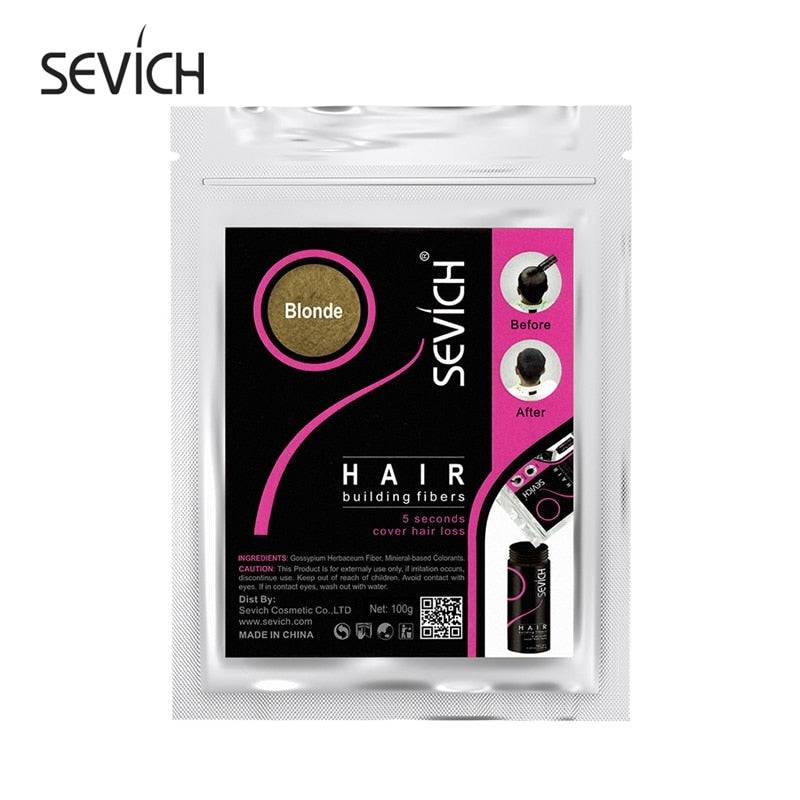 Sevich 100g Hair Fibers 10 Color Keratin Hair Building Fiber Powder Instant Hair Growth Fiber Refill 50g Hair Care Product - Quid Mart