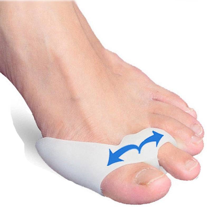 Big Toe Straightener Thumb Valgus Protector Silicone Gel Foot Fingers Toe Separator Bunion Adjuster Feet Pads Relief Foot Pain - Quid Mart