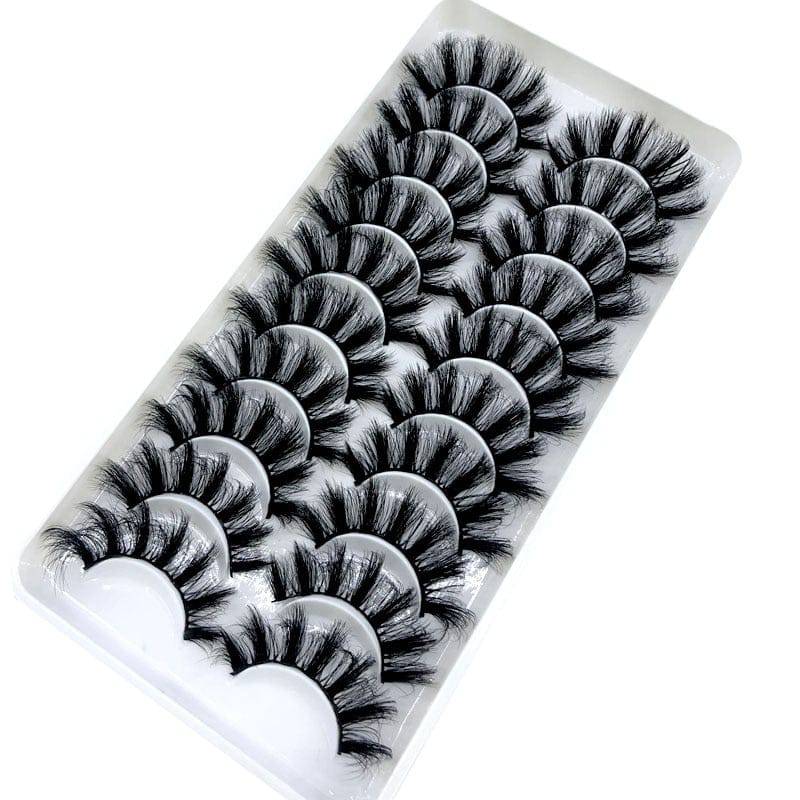 NEW 2-20 pairs 8-25mm fake Eyelashes 100% Mink Eyelashes Mink Lashes Natural Dramatic Volume Eyelashes Extension False Eyelashes - Quid Mart