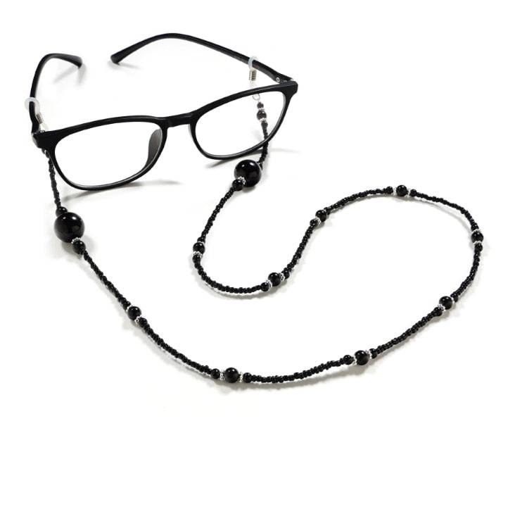 Stylish Sunglasses Chain: Bead Cylinder, Anti-Falling Eyeglass Necklace - Quid Mart