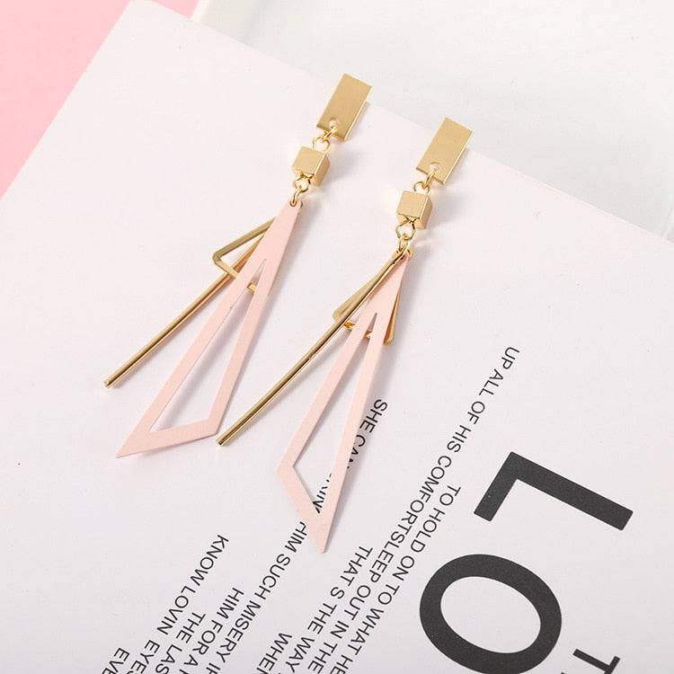 Chic Geometric Tassel Earrings for Women - Statement Fashion Jewelry - Quid Mart