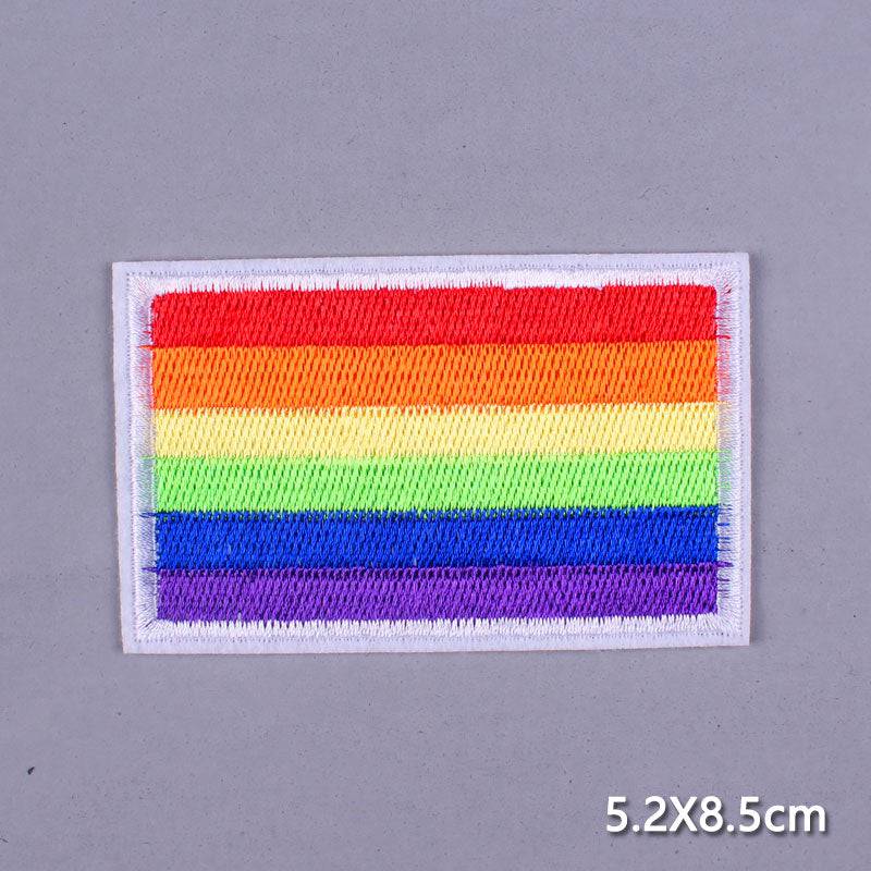 DIY Embroidery/Fusible Patch Iron On Patches For Clothing thermoadhesive patches On Clothes Space Patch Stripes Ironing Stickers - Quid Mart