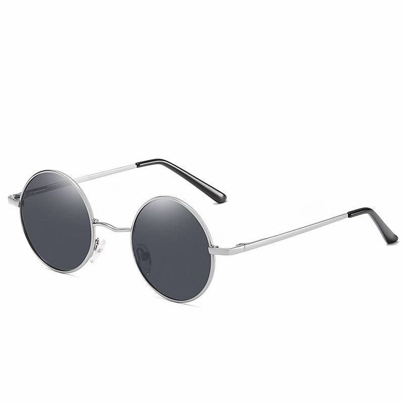 MYT_0279 Round Polarized Sunglasses - Retro Metal Frame - Quid Mart