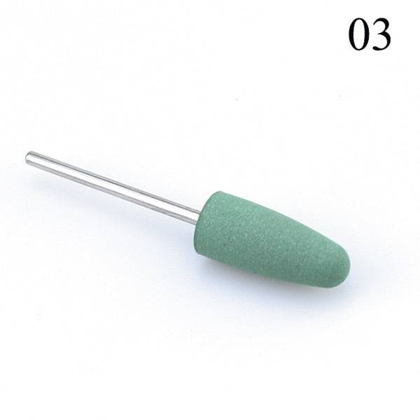 1pcs Silicone Nail Drill Milling Cutter Drill Bits Files Burr Buffer for Electric Machine Nail Art Grinder Cuticle Cutter Tools - Quid Mart