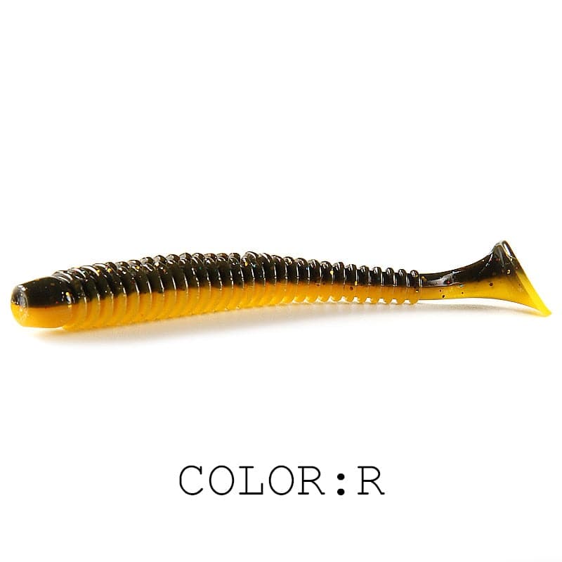 Supercontinent Impact Ring Shad Fishing Lure Soft 63mm 80mm 97mm Plastics Baits Swimbait Jigging Lure Artificial Baits - Quid Mart