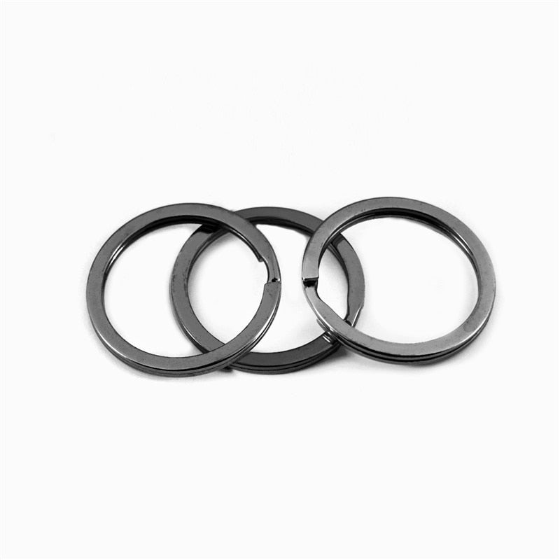 10pcs/lot 25mm 28mm 30mm Keyring Split Ring Key Ring For Key Chain Keychain Diy Jewelry Making Sleutelhanger Key Rings Wholesale - Quid Mart