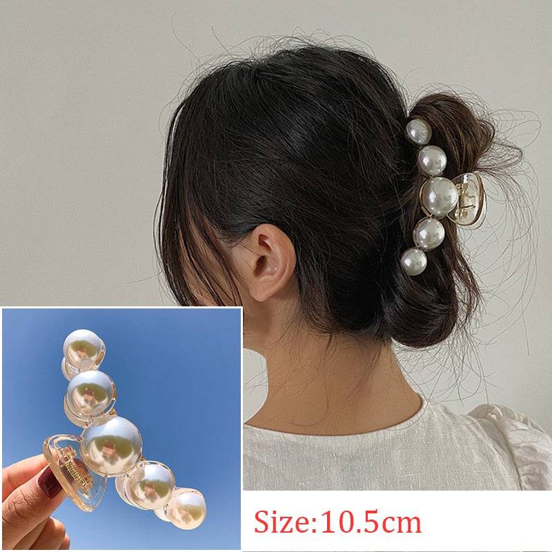 New Fashion Hair Claw Barrettes - Metal Geometric Design - Quid Mart