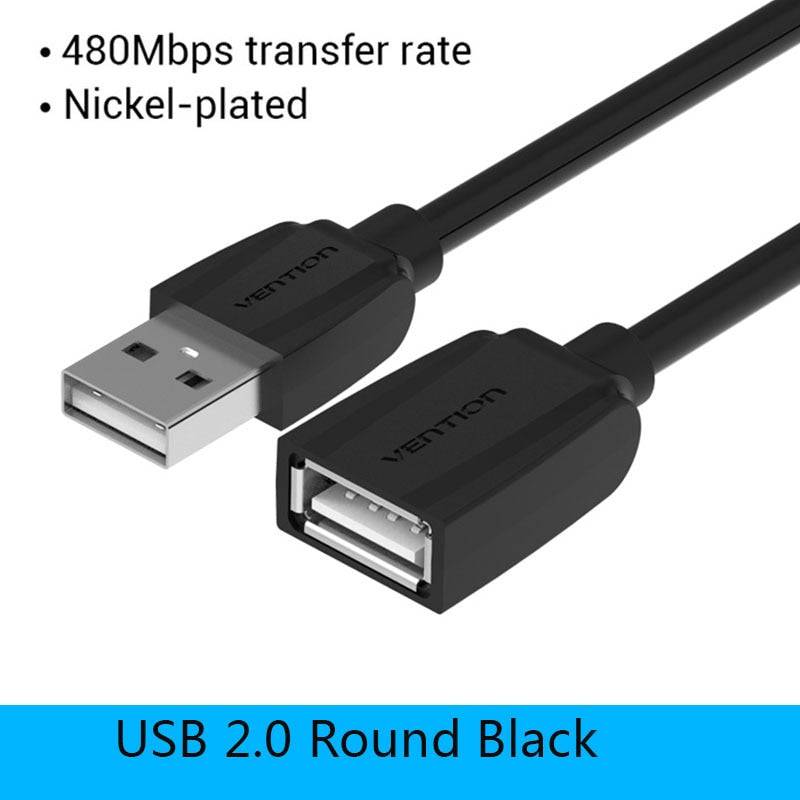 Vention USB 3.0 Extension Cable Male to Female Extender Cable Fast Speed USB 3.0 Cable Extended for laptop PC USB 2.0 Extension - Quid Mart