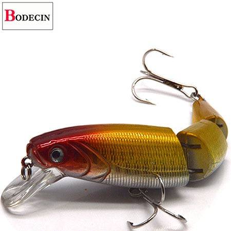 Multi Section Sea Bass Hard Fishing Lure 3D Fish Eyes 1PCS Crankbaits Minnow Fake Artificial Bait Suit For Fishing Carp Tackle - Quid Mart