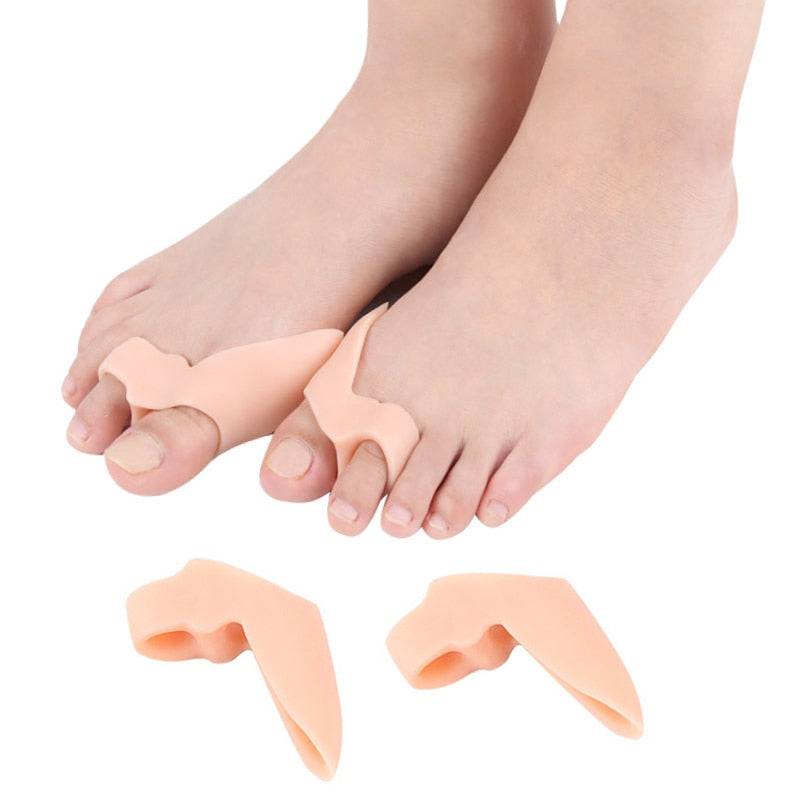 Big Toe Straightener Thumb Valgus Protector Silicone Gel Foot Fingers Toe Separator Bunion Adjuster Feet Pads Relief Foot Pain - Quid Mart