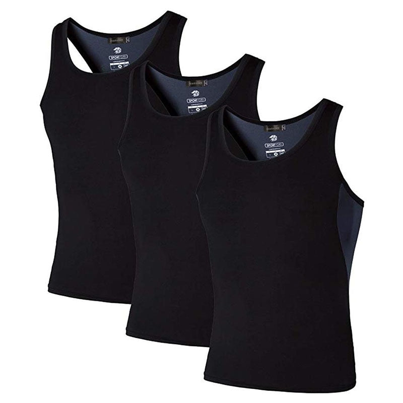 Jeansian 3-Pack Men's Sport Tank Tops for Running and Fitness - Quid Mart