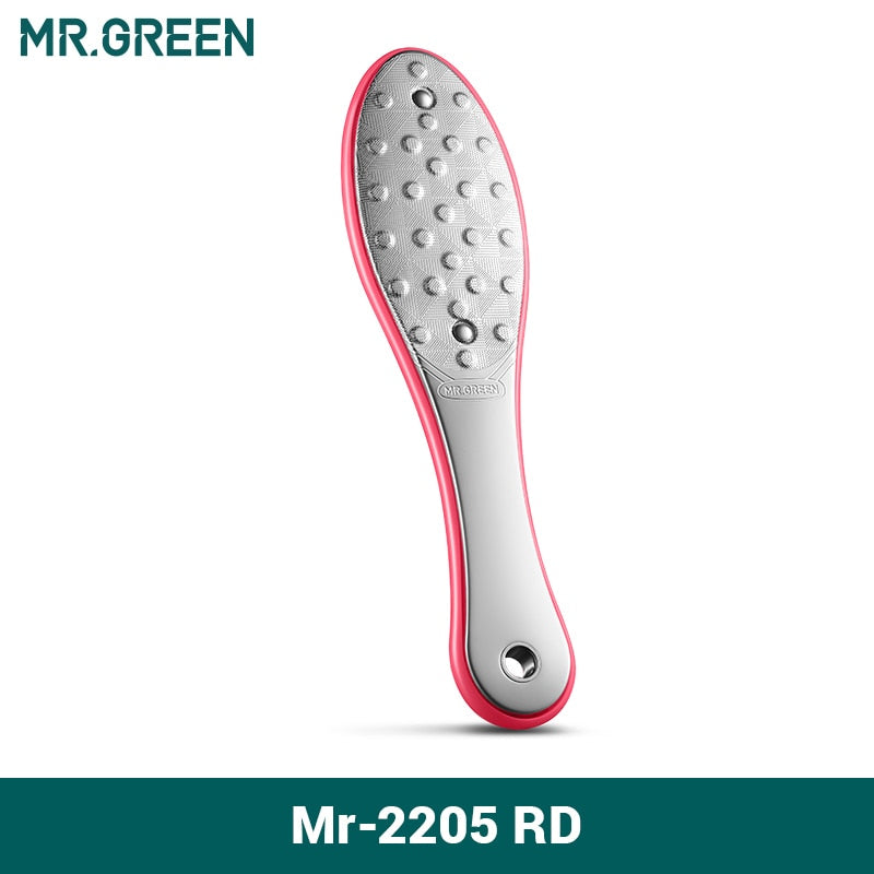 MR.GREEN Pedicure Foot Care Tools Foot File Rasps Callus Dead Foot Skin Care Remover Sets Stainless Steel Professional Two Sides - Quid Mart