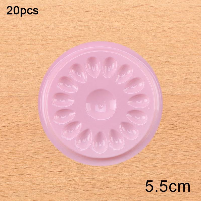 Wholesale Glue Gasket Eyelash glue holder Adhesive Pallet Eyelash Extension glue pads stand on eyelash plastic makeup tools - Quid Mart