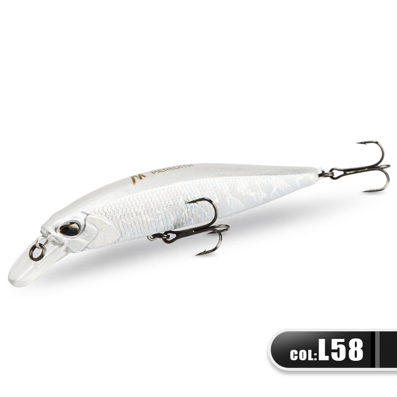 MEREDITH JERK MINNOW 100F 14g  Floating Wobbler Fishing Lure 24Color Minnow Lure Hard Bait Quality Professional Depth0.8-1.0m - Quid Mart