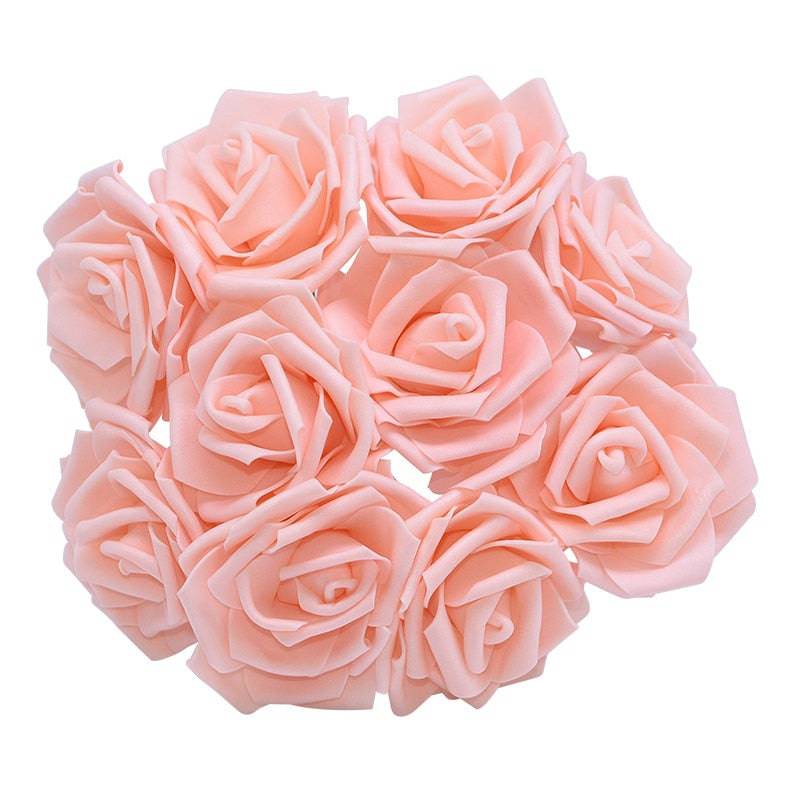 10/20/30Pcs 8cm Artificial PE Foam Rose Flowers Bridal Bouquets For Wedding Table Home Party Decorations DIY Scrapbook Supplies - Quid Mart