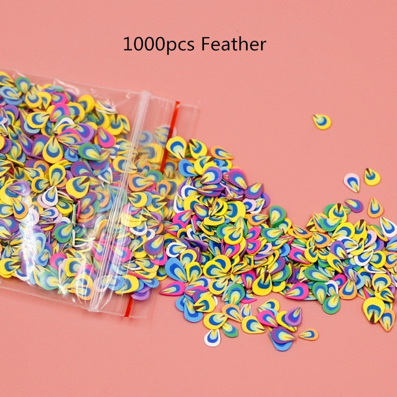 1000Pcs Mixed Animal Fruit Nail Art Resin Cake Heart UV Resin Epoxy Mold Filler For Diy Jewelry Making Tools - Quid Mart