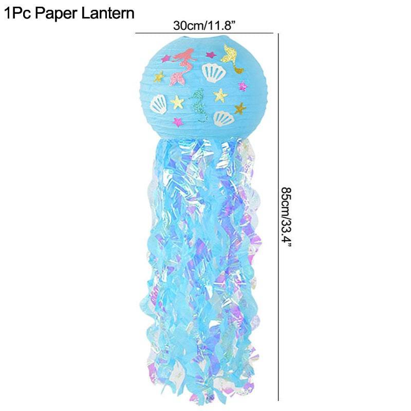 Little Mermaid Party Balloons 32inch Number Foil Balloon Kids Birthday Party Decoration Supplies Baby Shower Decor Helium Globos - Quid Mart