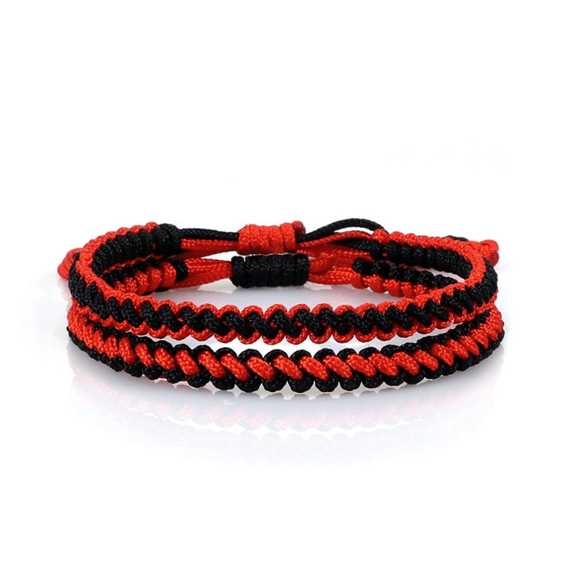 Ethnic Tibetan Buddha Woven Amulet Multicolor Bracelets &amp; Bangles For Women Men Handmade Rope Buddha Charm Bracelet Friend Gift - Quid Mart