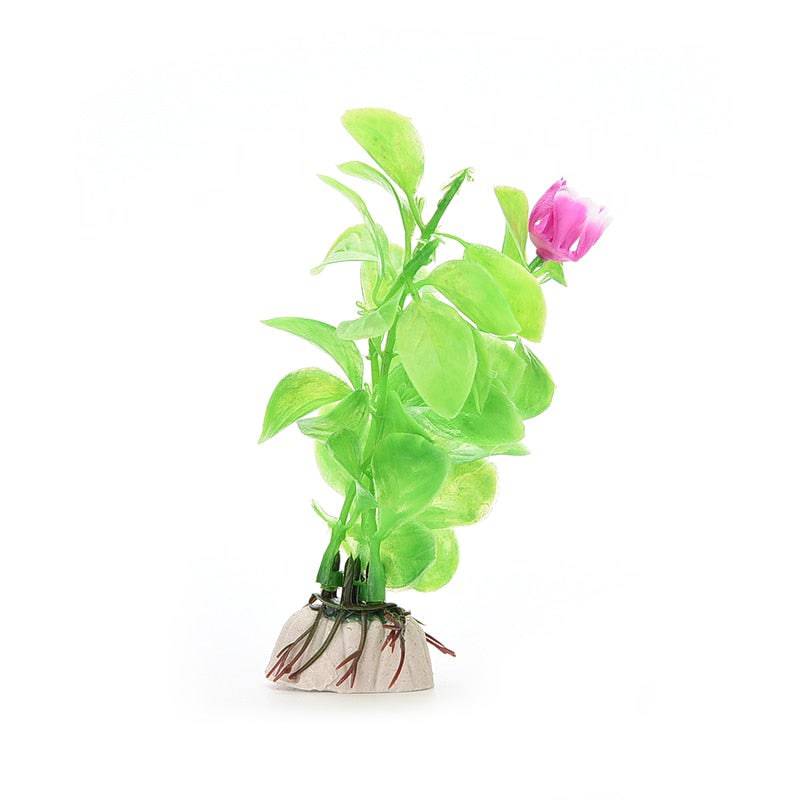 1PCS Artificial Plastic Water Plant Grass Aquarium Decorations Plants Fish Tank Grass Flower Ornament Decor Aquatic Accessories - Quid Mart