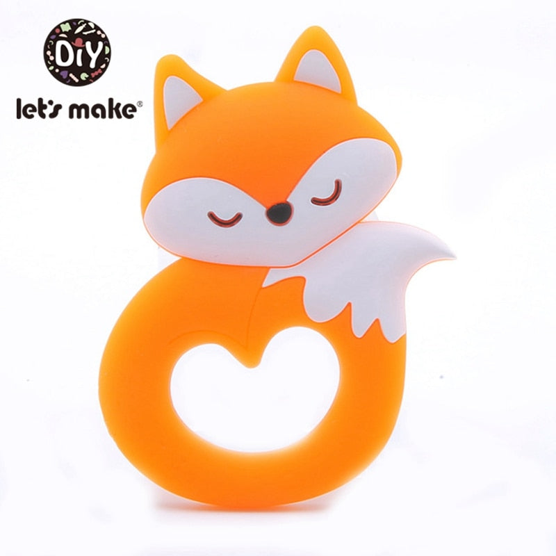 Silicone Teether - Cartoon Animals - Food Grade - DIY Teething Toy - Quid Mart