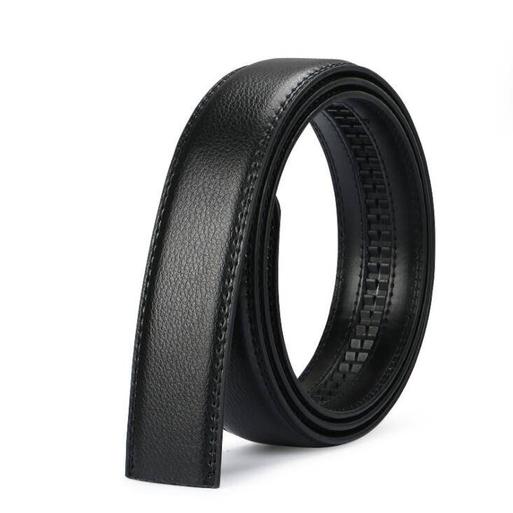 men's automatic buckle belts No Buckle Belt Brand Belt Men High Quality Male Genuine Strap Jeans Belt  free shipping 3.5cm belts - Quid Mart