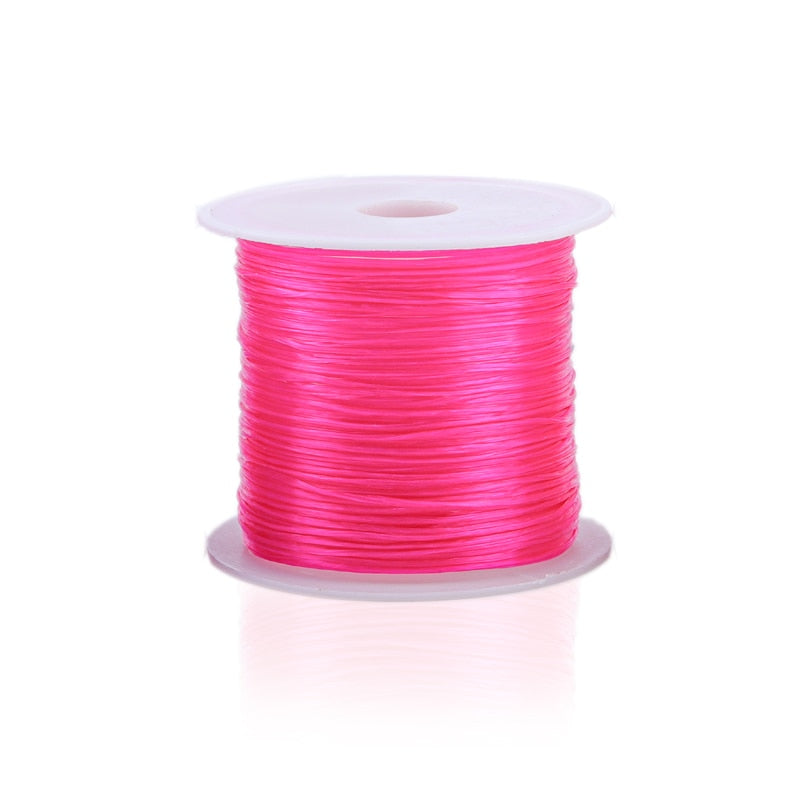 393inch/Roll Strong Elastic Crystal Beading Cord 1mm for Bracelets Stretch Thread String Necklace DIY Jewelry Making Cords Line - Quid Mart