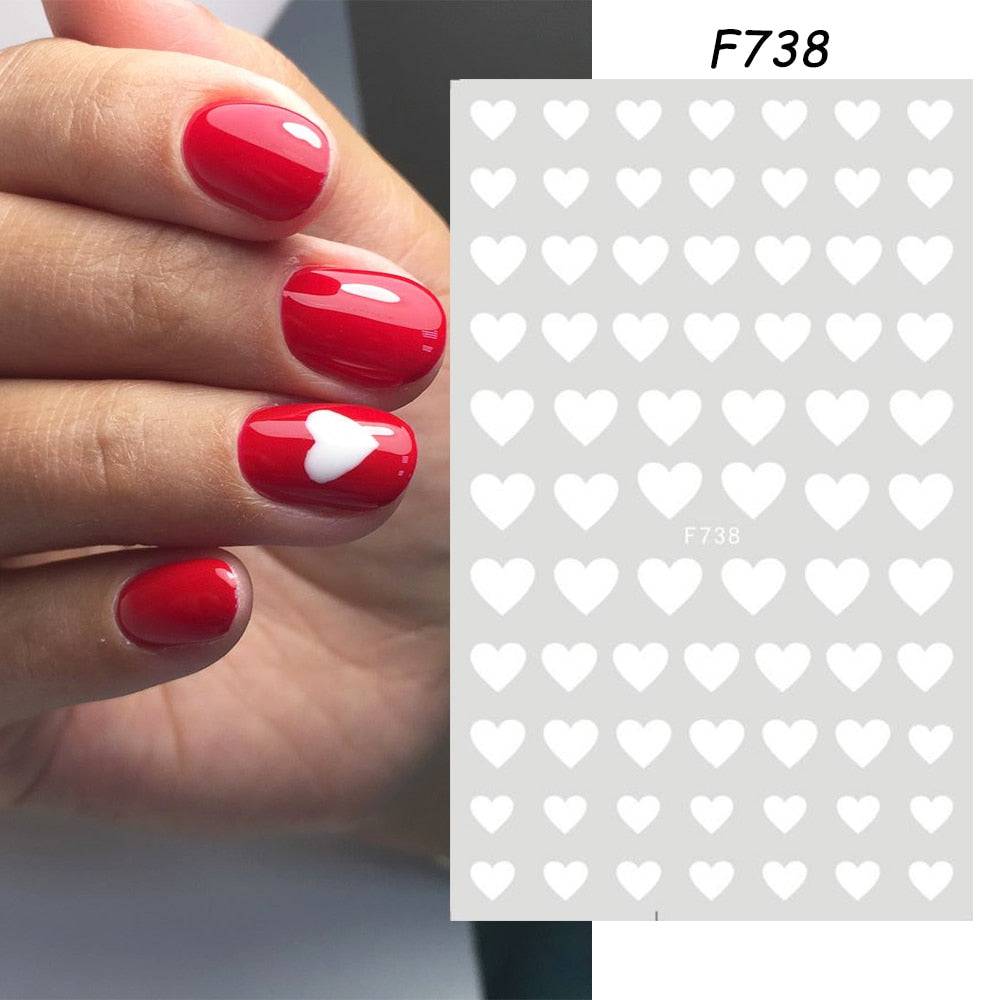 3D Valentine Sticker for Nails Cute Cartoon Lover Sliders for Nail Gang Girl DIY Design Decals Manicure Nail Art Decor GLF106 - Quid Mart