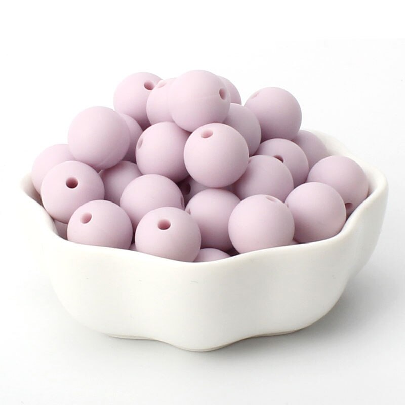 Colorful Food-Grade Silicone Teething Beads for Safety - Quid Mart