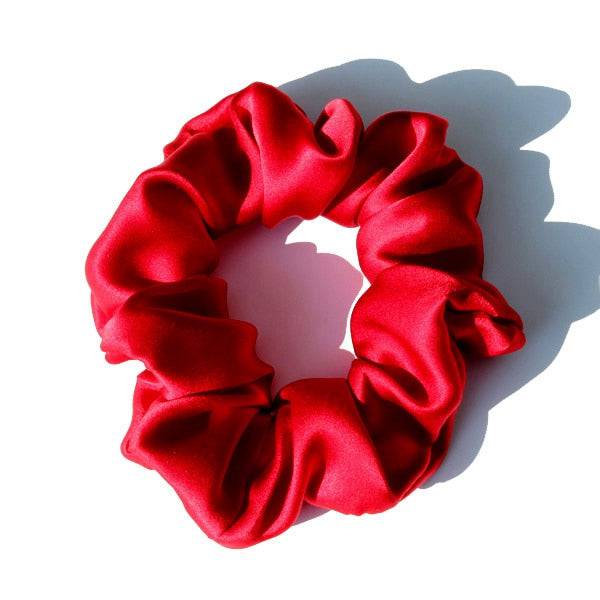 100% Pure Silk Large Scrunchies - Hair Ties for Women - Quid Mart