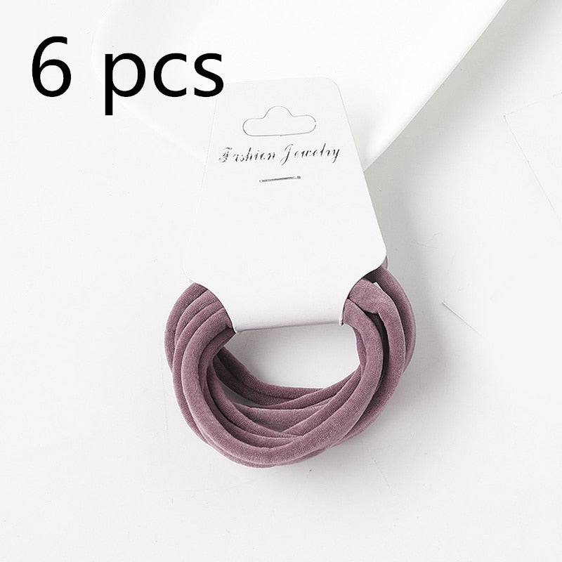 30PCS Women Girls 4CM Colorful Elastic Hair Bands - Ponytail Holder Scrunchies - Quid Mart