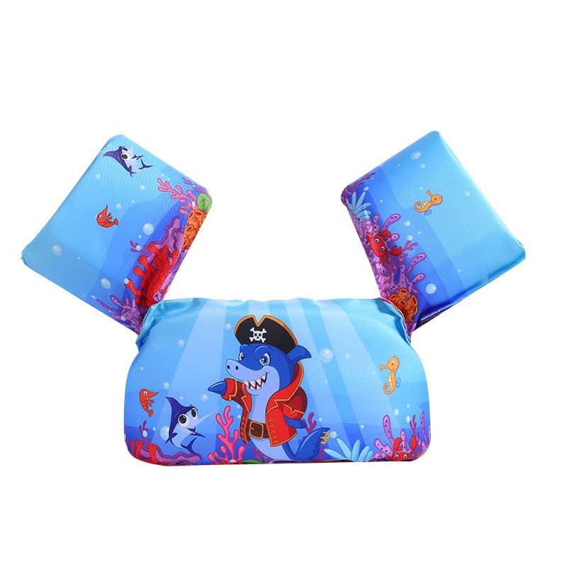 Baby Float Cartoon Arm Sleeve Life Jacket Swimsuit Foam Safety Swimming Training Floating Pool Float Swimming Ring puddle jumper - Quid Mart