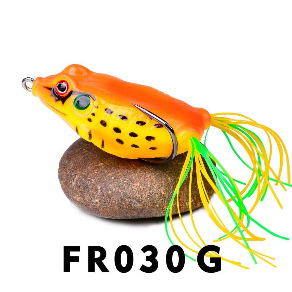 1 Pcs 5G 8.5G 13G 17.5G Frog Lure Soft Tube Bait Plastic Fishing Lure with Fishing Hooks Topwater Ray Frog Artificial 3D Eyes - Quid Mart