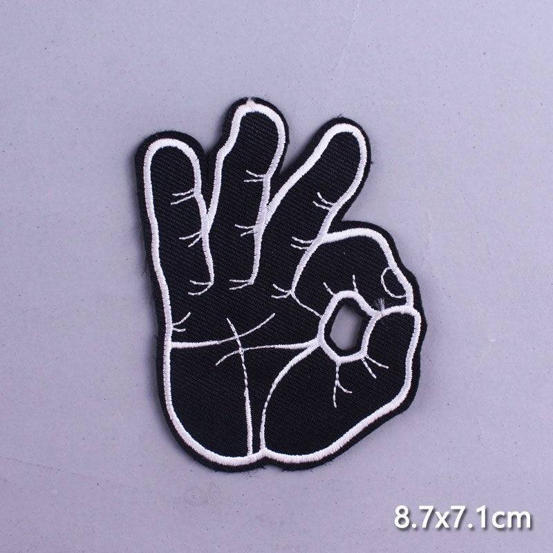 DIY Embroidery/Fusible Patch Iron On Patches For Clothing thermoadhesive patches On Clothes Space Patch Stripes Ironing Stickers - Quid Mart