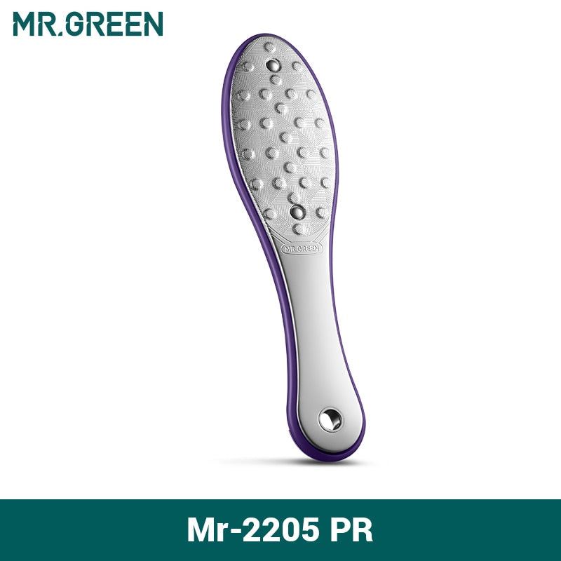 MR.GREEN Pedicure Foot Care Tools Foot File Rasps Callus Dead Foot Skin Care Remover Sets Stainless Steel Professional Two Sides - Quid Mart