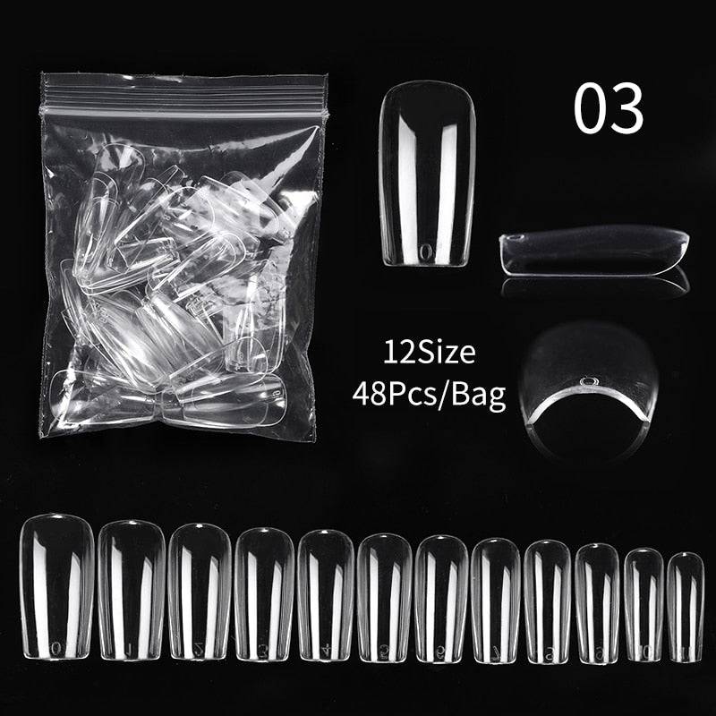 Quick Building Nail Mold Tips Nail Dual Forms Finger Extension Nail Art UV Extend Gel  Nail Extension Tool - Quid Mart