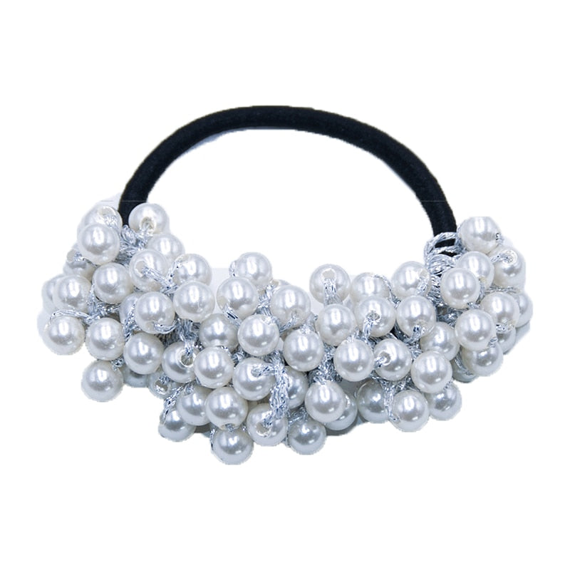 14 Colors Elegant Pearl Hair Ties - Girls' Hair Accessories - Quid Mart