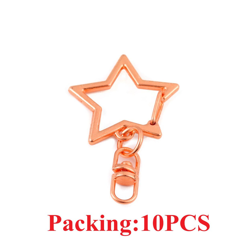 5-20pcs  Key Chain Key Ring Keychain Bronze Rhodium Gold Color 28mm Long Round Split Keyrings DIY Jewelry Making Wholesale - Quid Mart