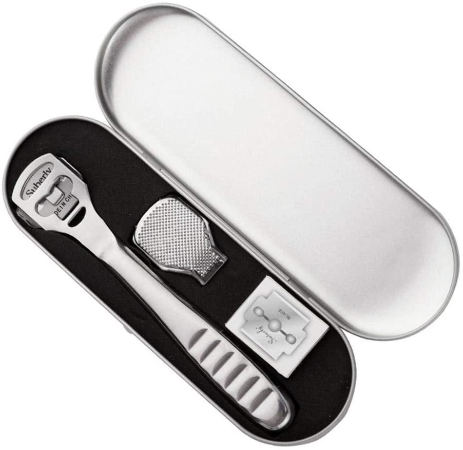 Stainless Steel Foot Callus Shaver with 10 Blades - Quid Mart