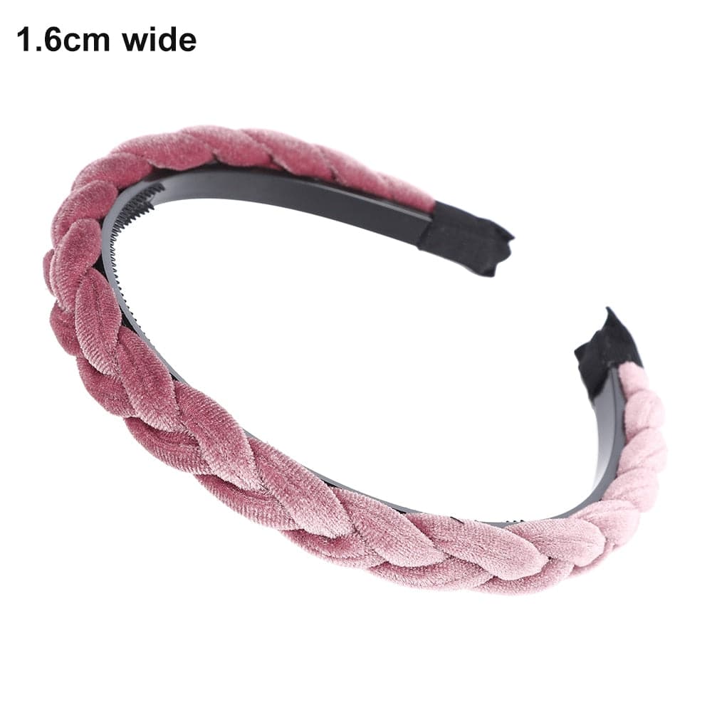 MOLANS Wide Shiny Weaving Hairbands - Fashion Hair Bands - Quid Mart