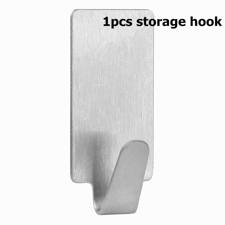 10pcs Stainless Steel S-Shape Hook Kitchen Bedroom Multi-function Railing S Hanger Hook Clasp Holder Hooks Hanging Storage Tools - Quid Mart