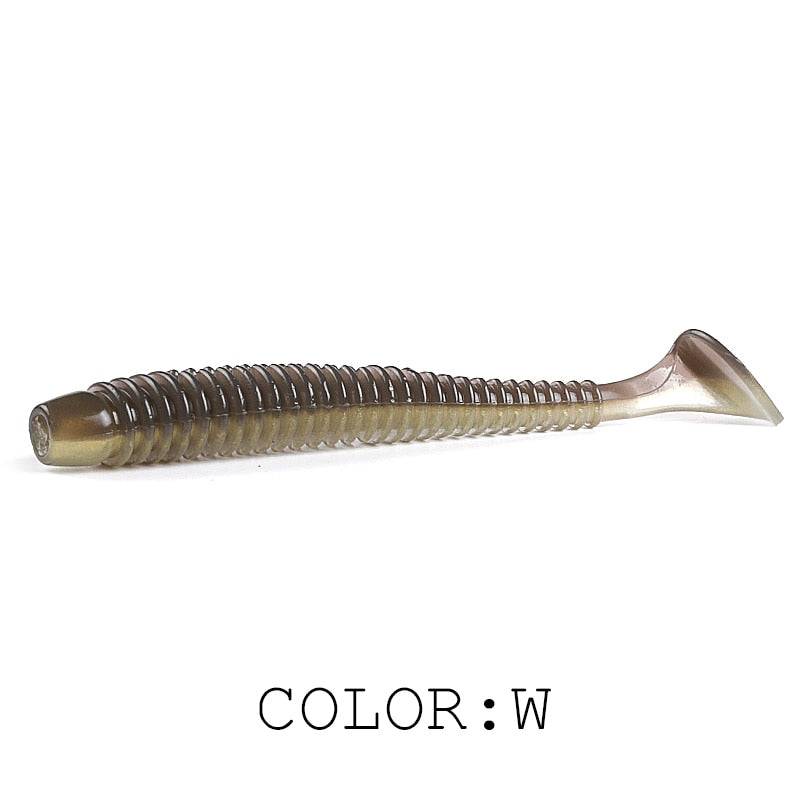 Supercontinent Impact Ring Shad Fishing Lure Soft 63mm 80mm 97mm Plastics Baits Swimbait Jigging Lure Artificial Baits - Quid Mart