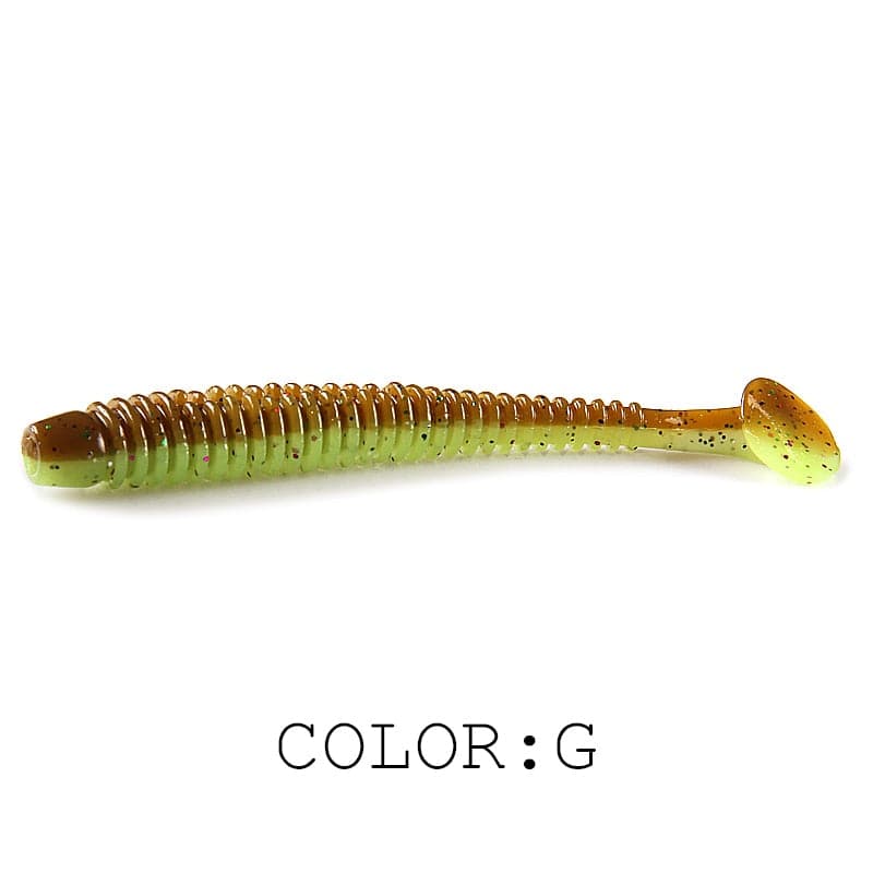 Supercontinent Impact Ring Shad Fishing Lure Soft 63mm 80mm 97mm Plastics Baits Swimbait Jigging Lure Artificial Baits - Quid Mart