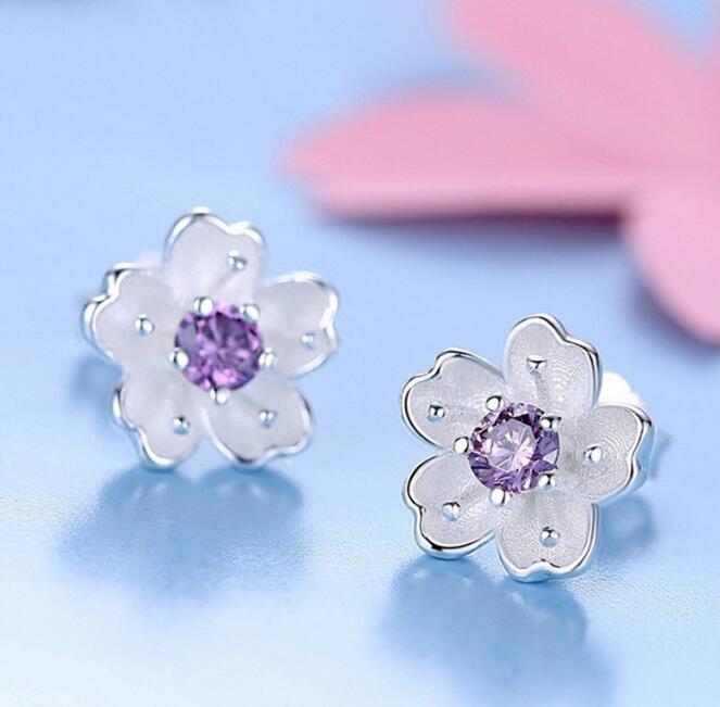 Fashion Earings Jewelry Silver Color Small Pearl Cat Stud Earrings for Women Girls Summer Daisy Flower Earring pendientes mujer - Quid Mart