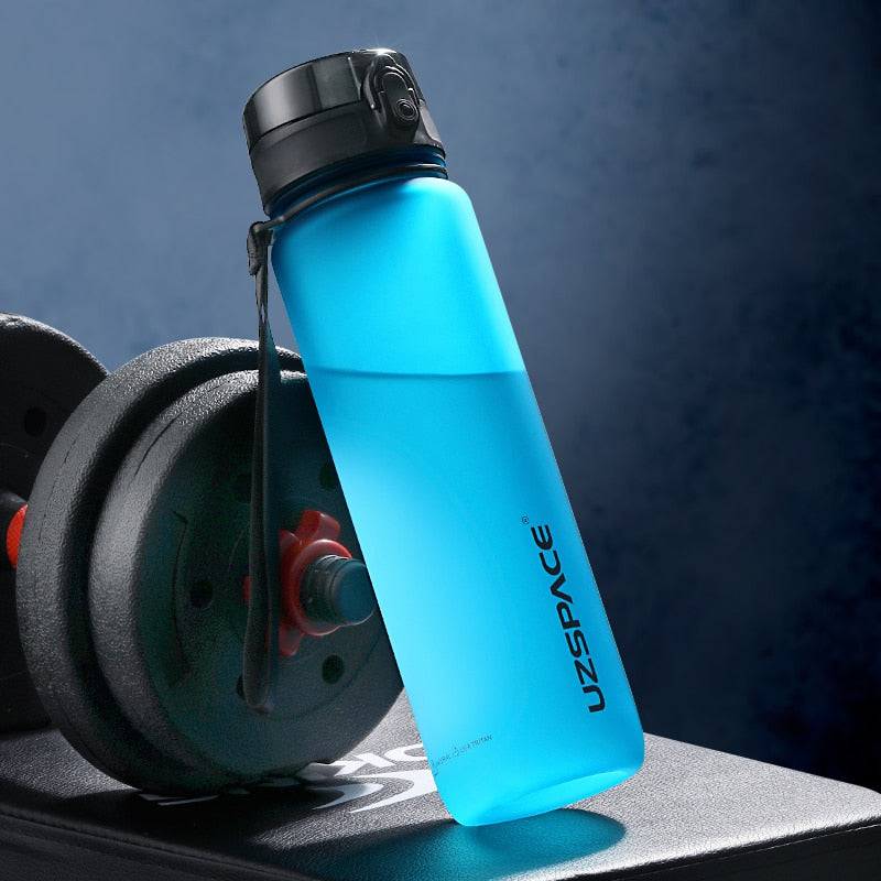 New 500/800/1000ml Sports Water Bottle BPA Free Portable Leak-proof Shaker bottle Plastic Drinkware Tour Gym Free Shipping items - Quid Mart