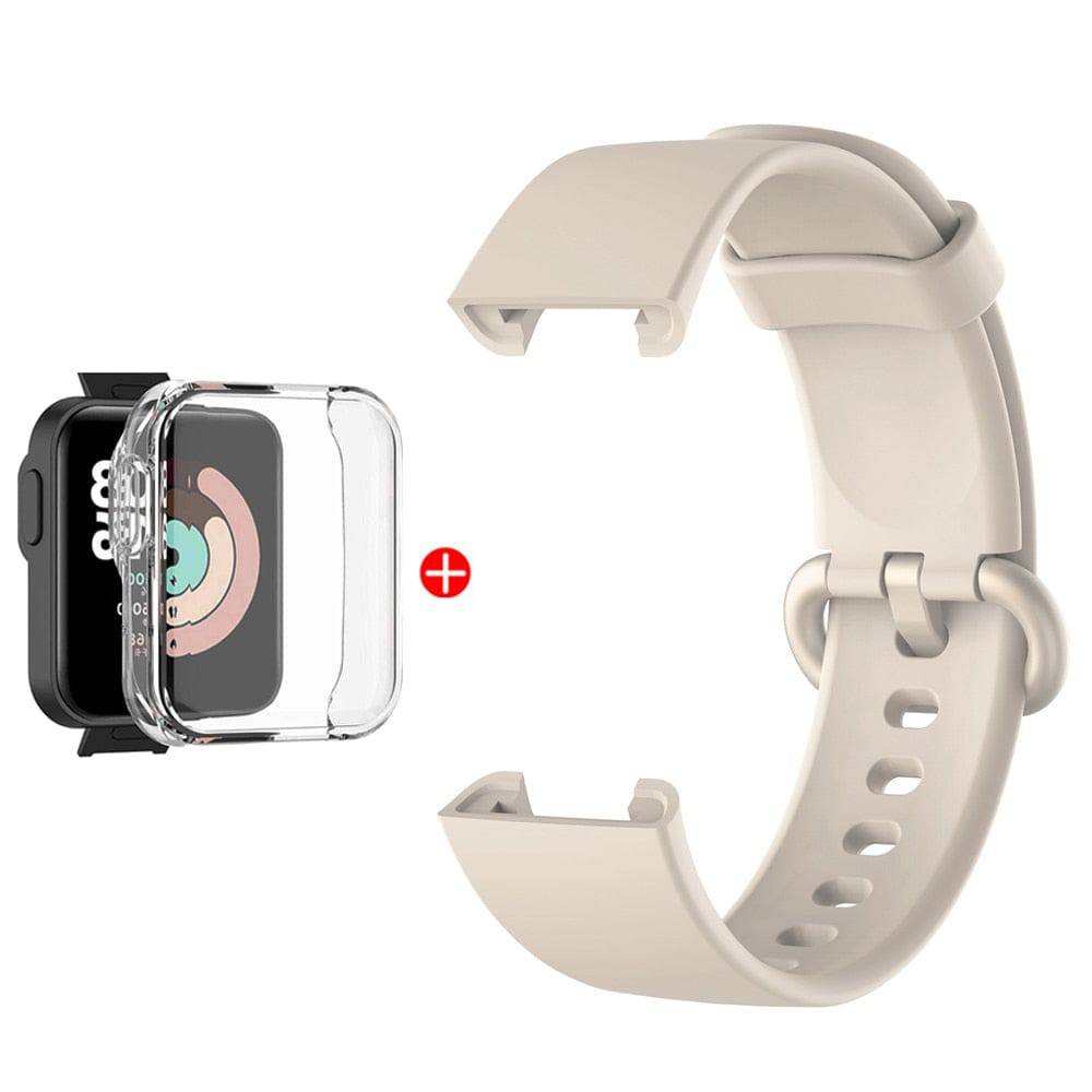 Zerobreak Watch Strap For Mi Watch Lite Strap Replacement Strap For XiaoMi Mi Watch Lite Strap Bracelet With Protector Case - Quid Mart