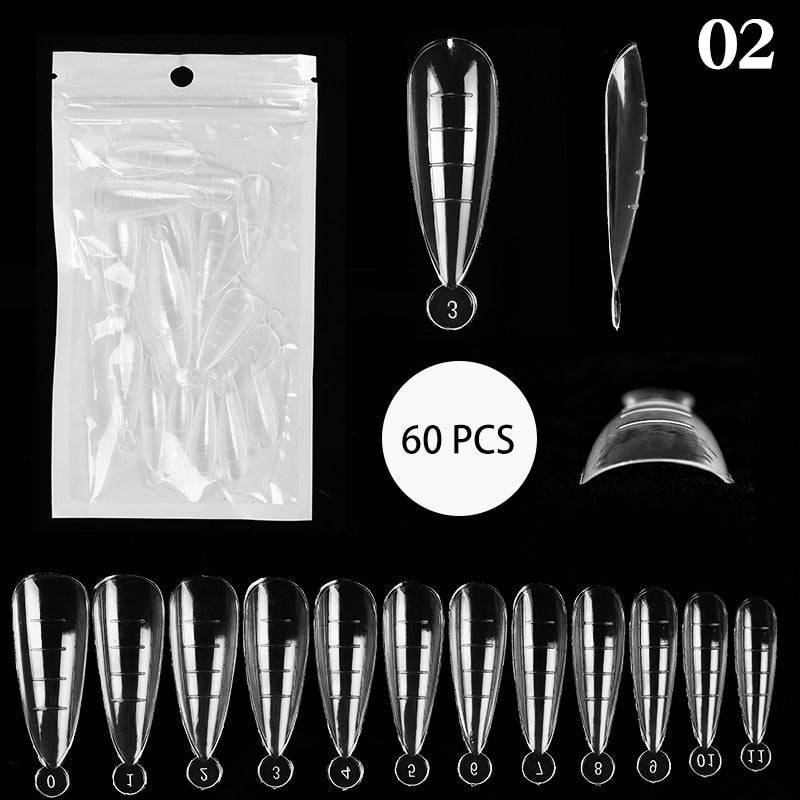 Quick Building Nail Mold Tips Nail Dual Forms Finger Extension Nail Art UV Extend Gel  Nail Extension Tool - Quid Mart